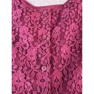open lace back dress Carters, red velvet & tulle party dress, EUC, size 6, L: 62cm –  DaisyChainClothing main image 0